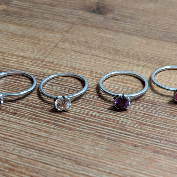 Stackable Swarovski rings - Picture 6 of 7